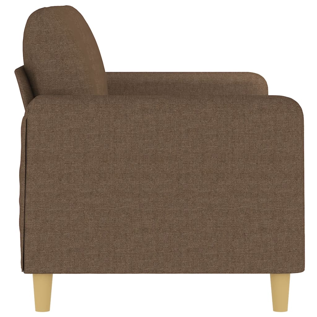 Dvosjed od tkanine smeđi 140 cm
