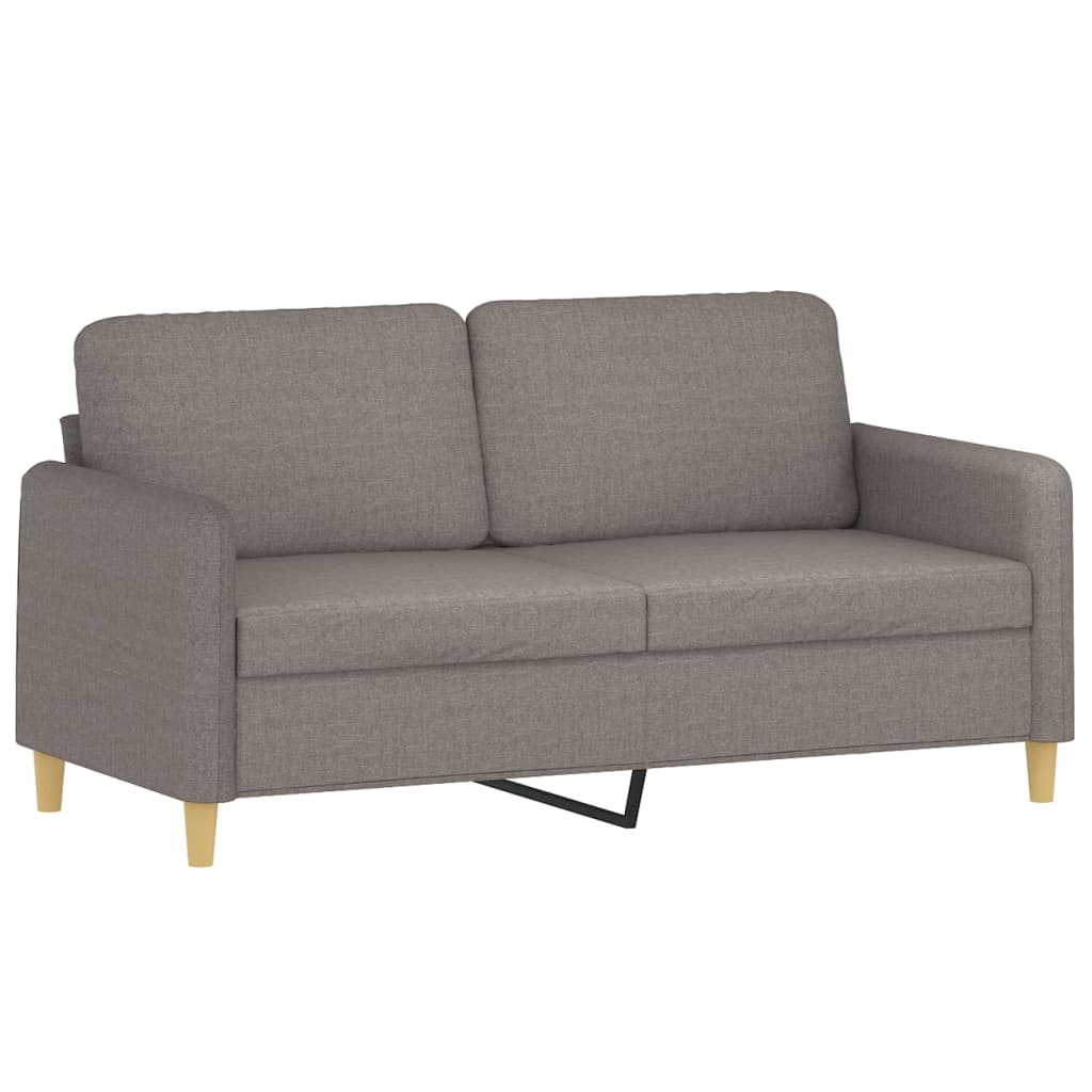 Dvosjed od tkanine smeđesivi 140 cm