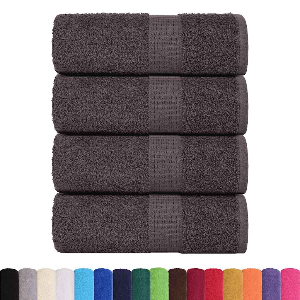 Ručnici za goste FROGN 4 kom. Antracit 30x50 cm 360 g/m²