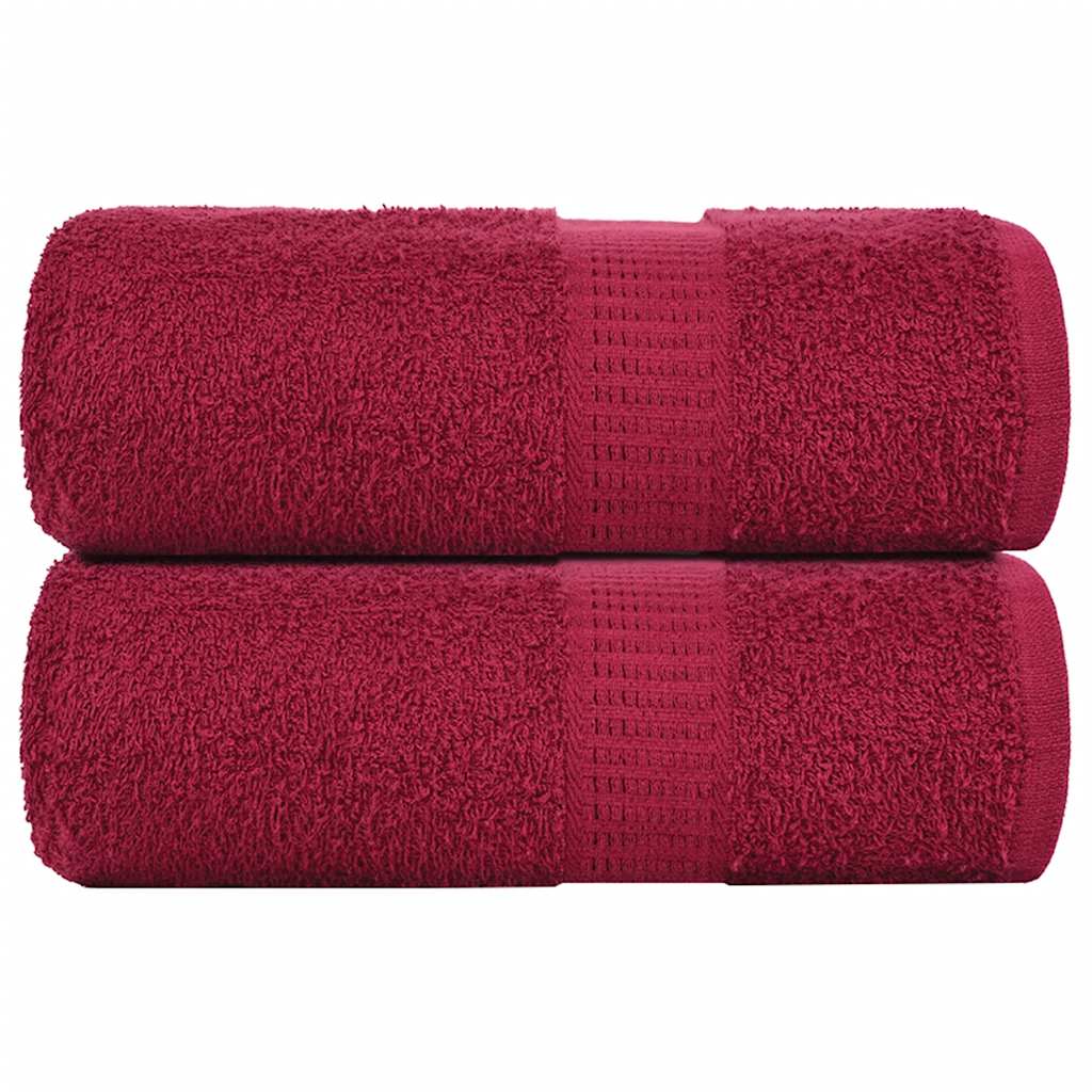 Ručnici za goste FROGN 2 kom. Bordo 30x50 cm 360 g/m²