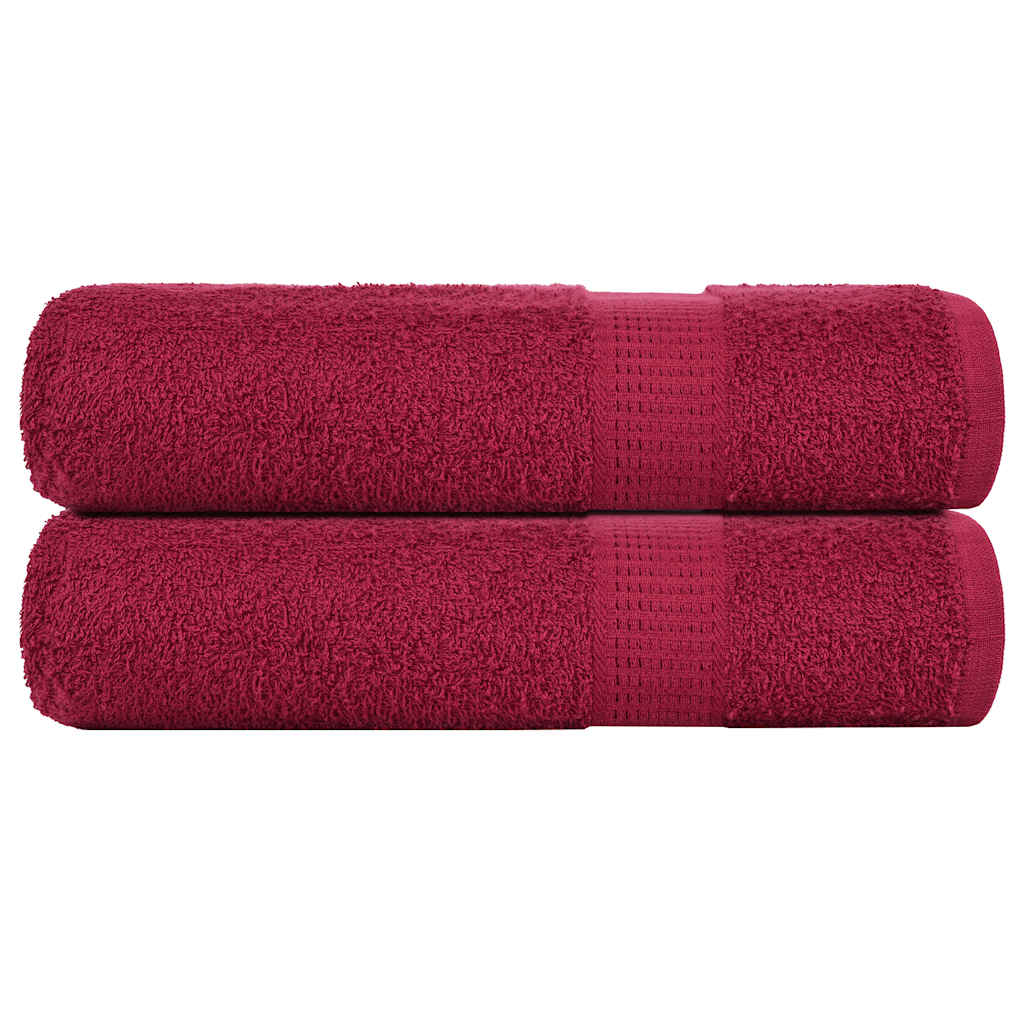 Ručnici za tuširanje FROGN 2 kom Bordeaux 70x140 cm 360 gsm