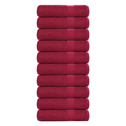 Ručnici za kupanje FROGN 10 kom bordo 100x150 cm 360 g/m²