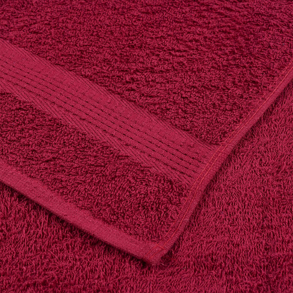 Ručnici FROGN 10 kom bordo 100x200 cm 360 g/m²