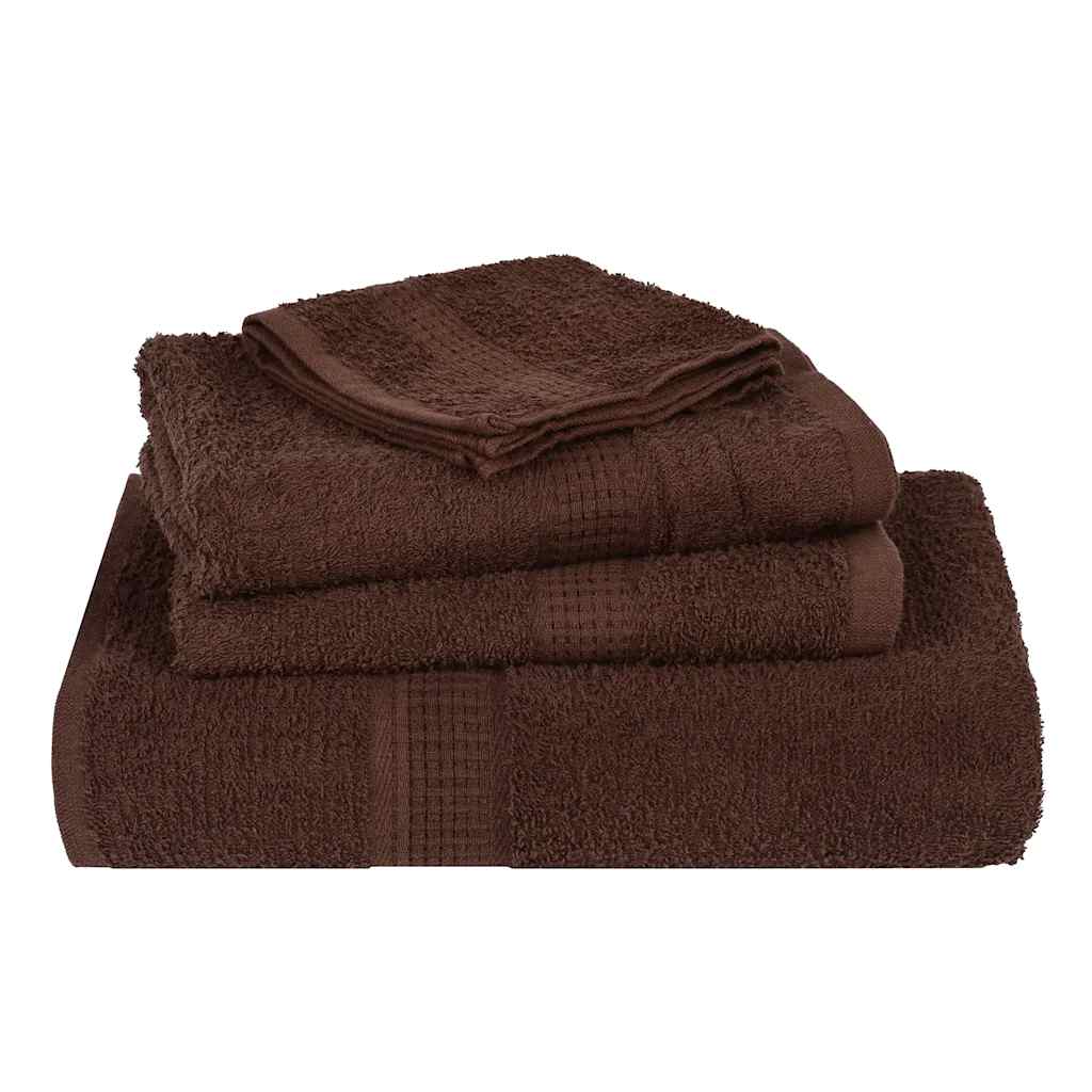 Ručnici za kupanje FROGN 10 kom smeđi 100x150 cm 360 g/m²