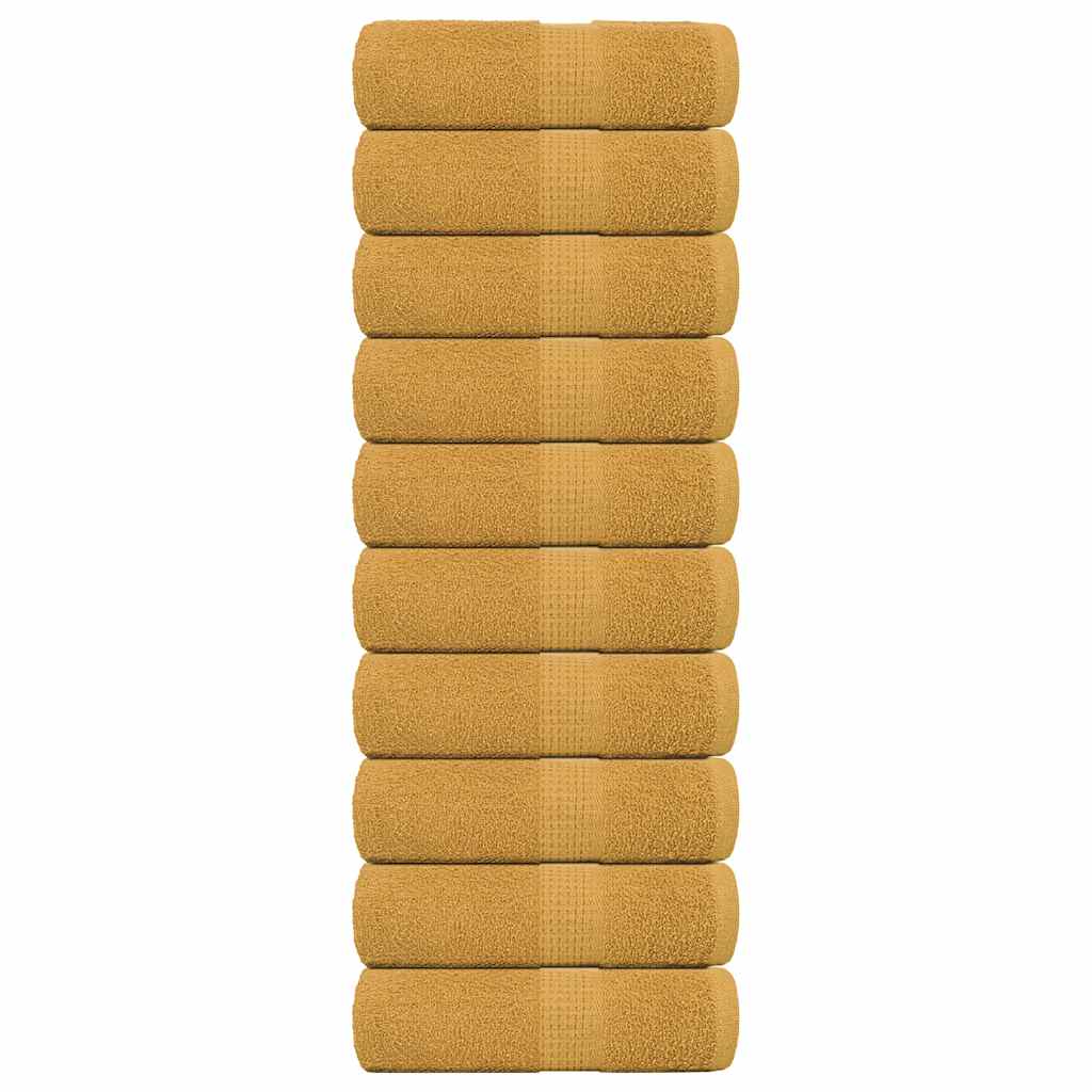Ručnici za pranje FROGN 10 kom zlatne boje 30x30 cm 360 g/m²