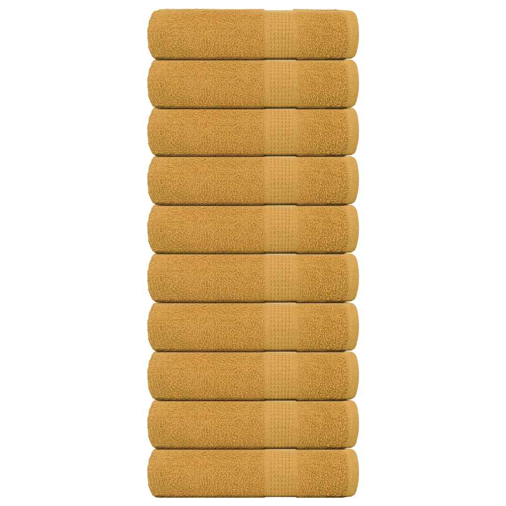 Ručnici za tuširanje FROGN 10 kom zlatne boje 70x140 cm 360 g/m²
