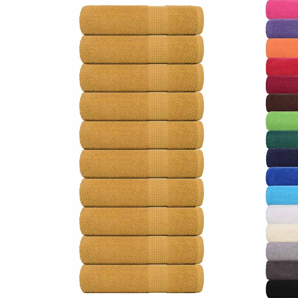Ručnici za tuširanje FROGN 10 kom zlatne boje 70x140 cm 360 g/m²