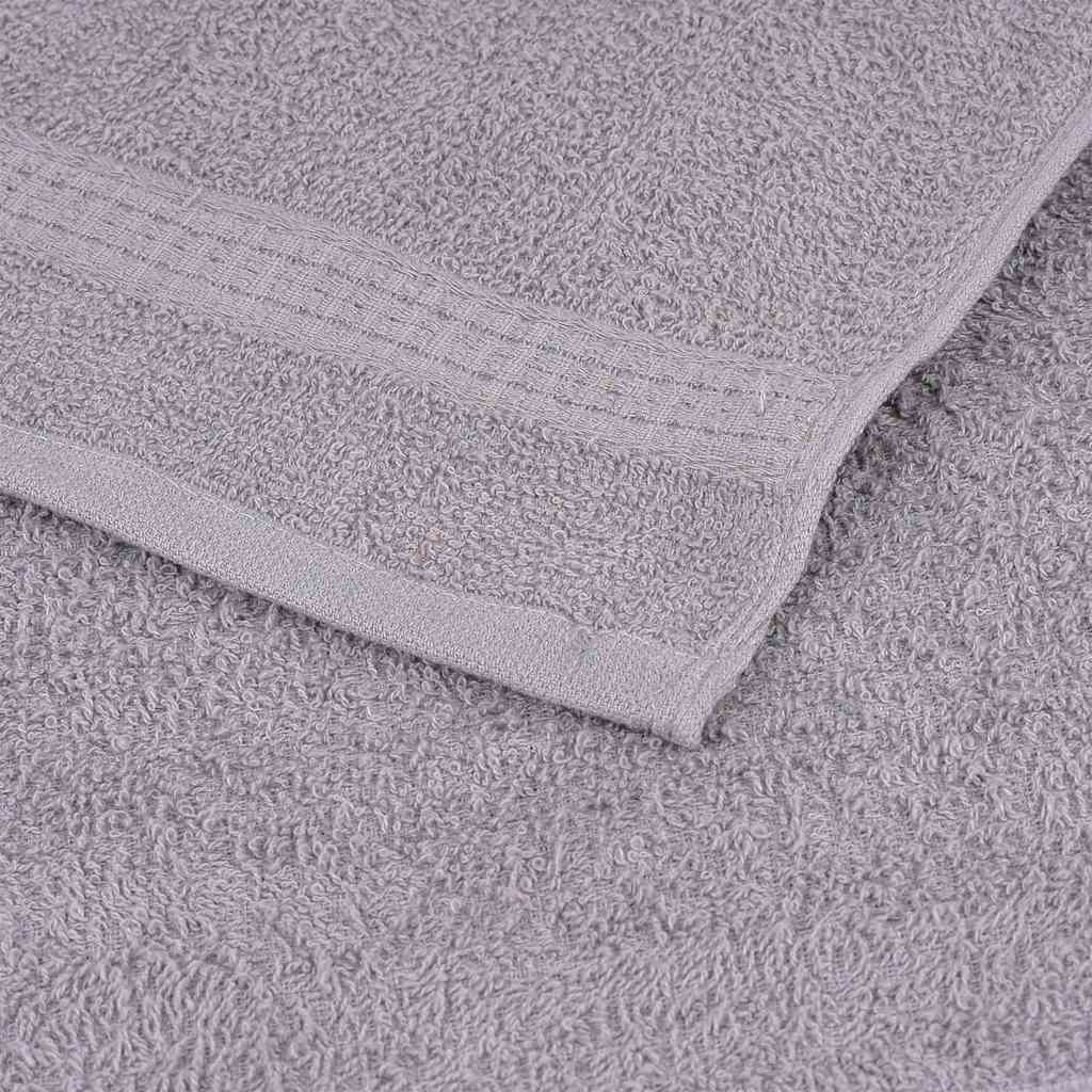 Ručnici za kupanje FROGN 10 kom sivi 100x150 cm 360 g/m²