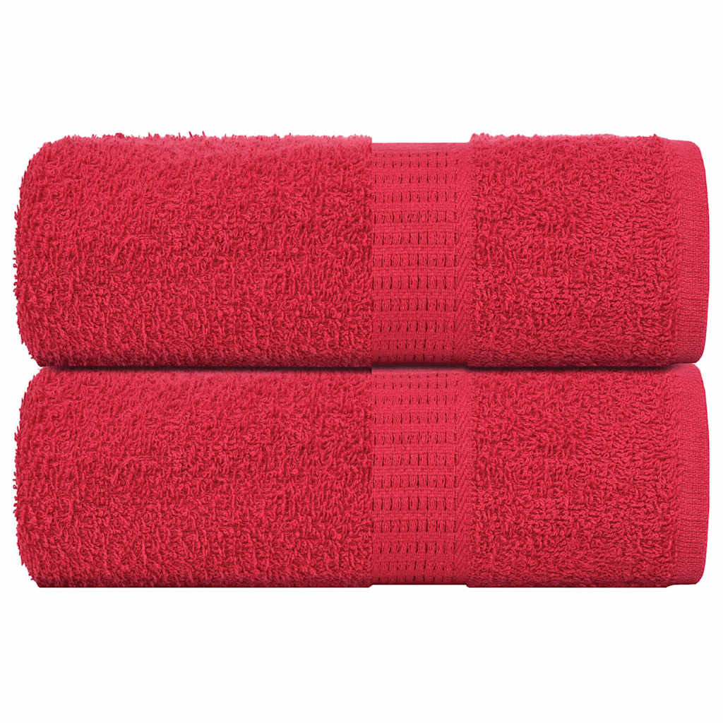 Ručnici za pranje ŽABA 2 kom. Crvene 30x30 cm 360 g/m²