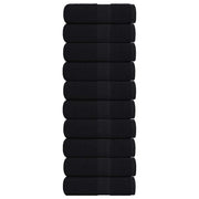 Ručnici za pranje FROGN 10 kom crne 30x30 cm 360 g/m²