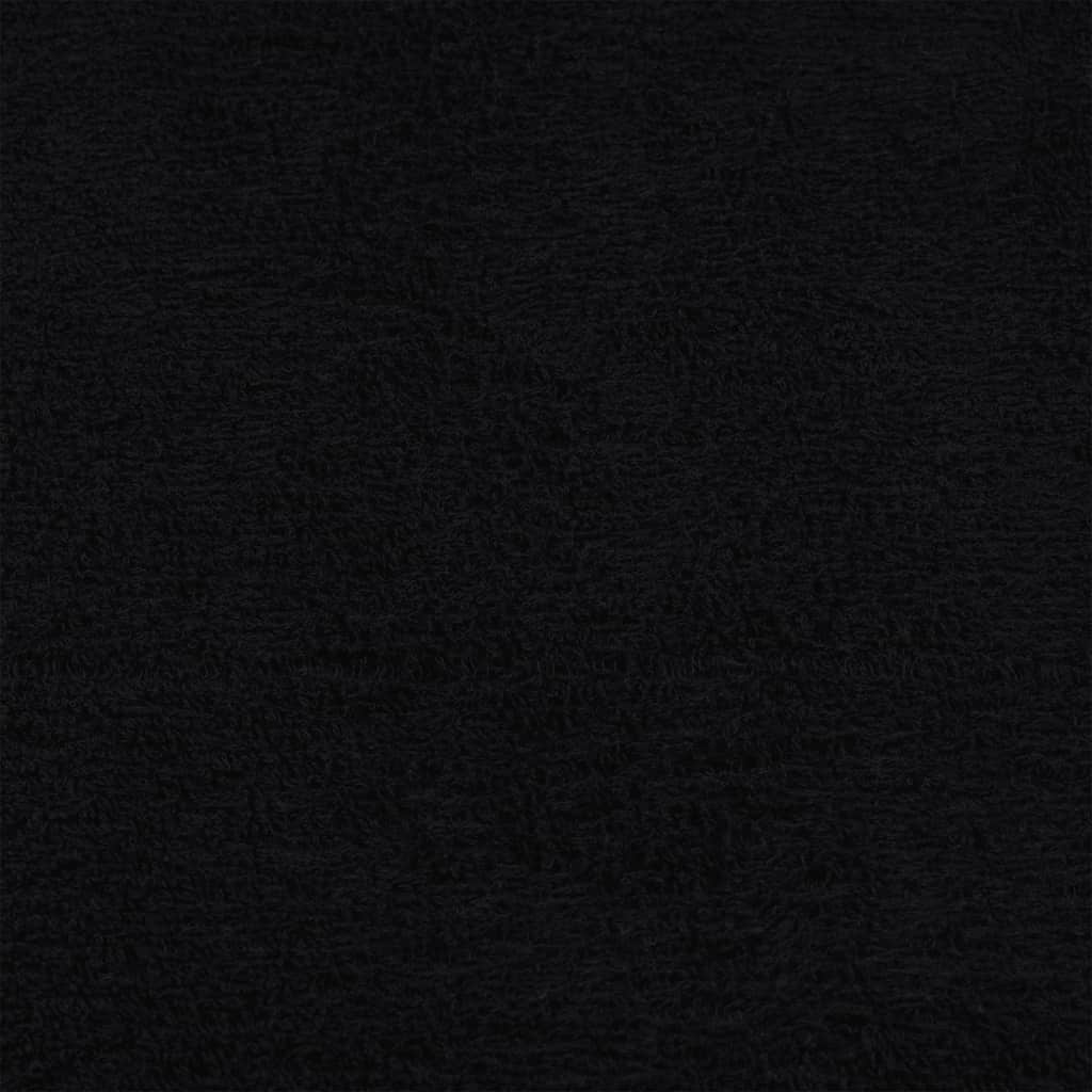 Ručnici za pranje FROGN 10 kom crne 30x30 cm 360 g/m²