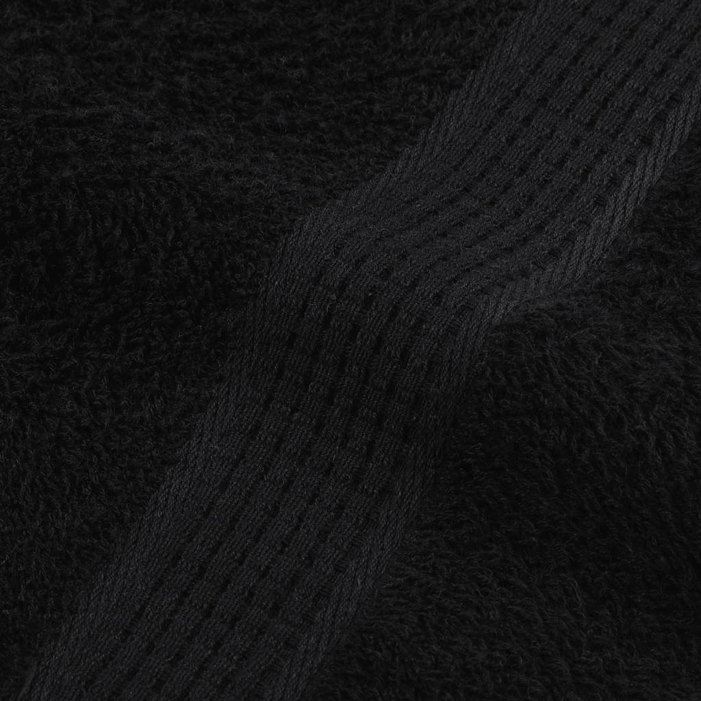 Ručnici za pranje FROGN 10 kom crne 30x30 cm 360 g/m²