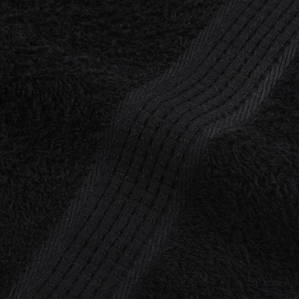Ručnici za ruke FROGN 10 kom crni 50x100 cm 360 g/m²