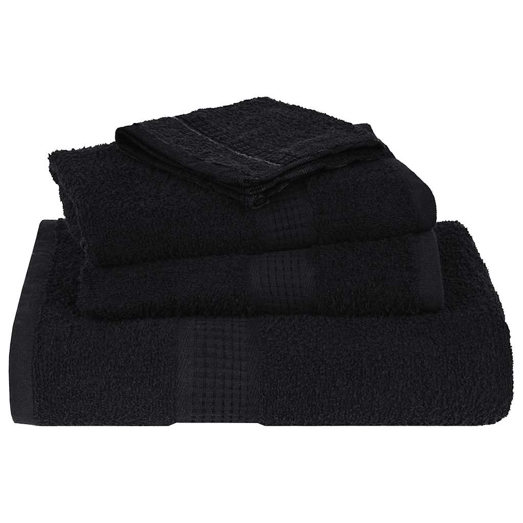 Ručnici za tuširanje FROGN 2 kom. Crne 70x140 cm 360 g/m²