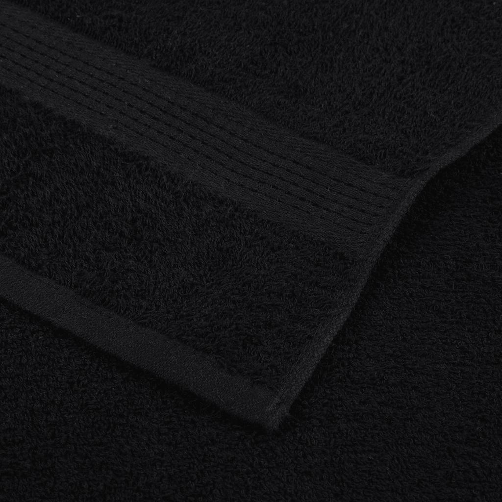 Ručnici za tuširanje FROGN 4 kom crne 70x140 cm 360 g/m²