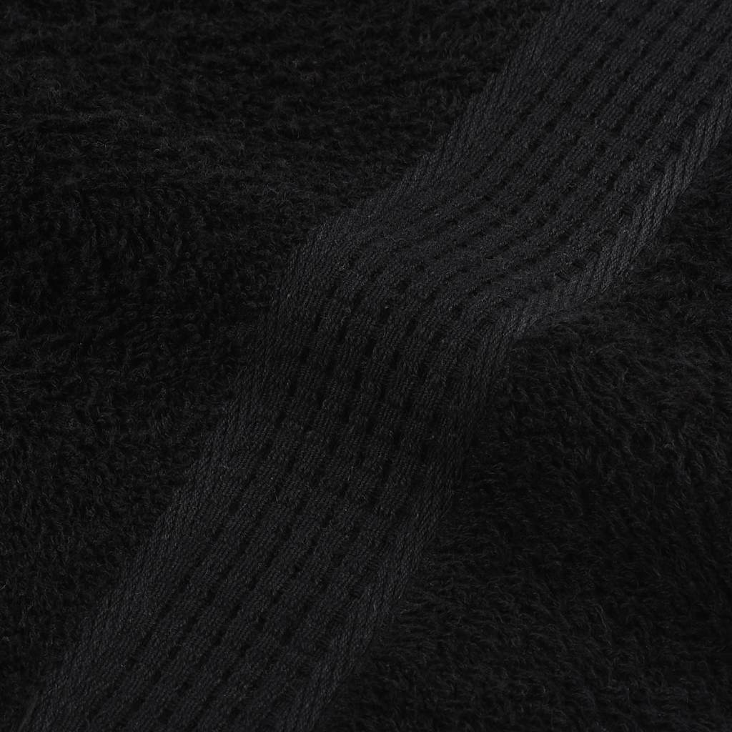 Ručnici FROGN 10 kom crni 100x200 cm 360 g/m²