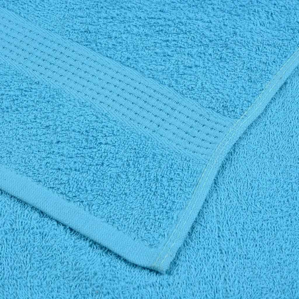 Ručnici za goste FROGN 10 kom. tirkizne boje 30x50 cm 360 g/m²