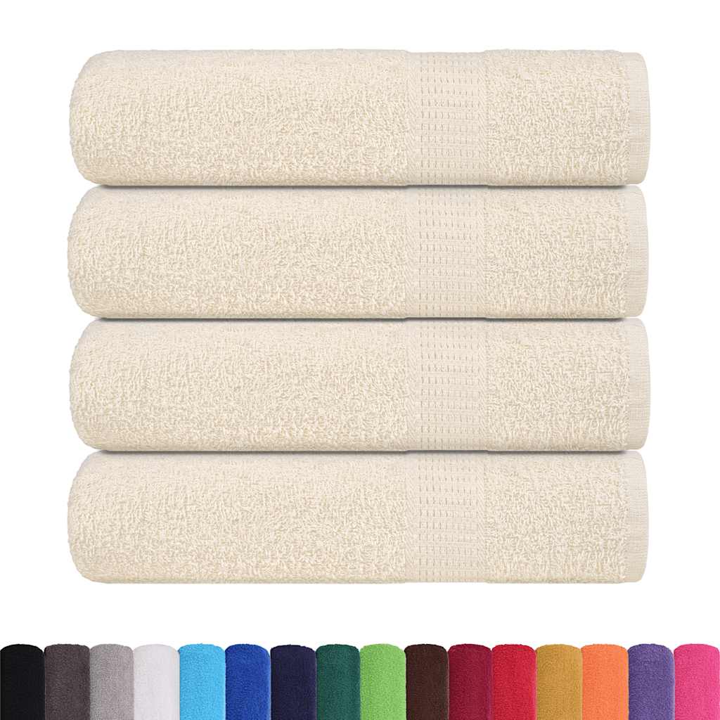 Ručnici za tuširanje FROGN 4 kom krem 70x140 cm 360 g/m²