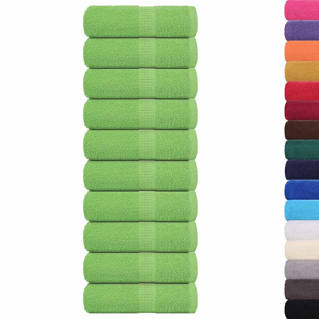 Ručnici za pranje FROGN 10 kom jabukasto zelene 30x30 cm 360 g/m²