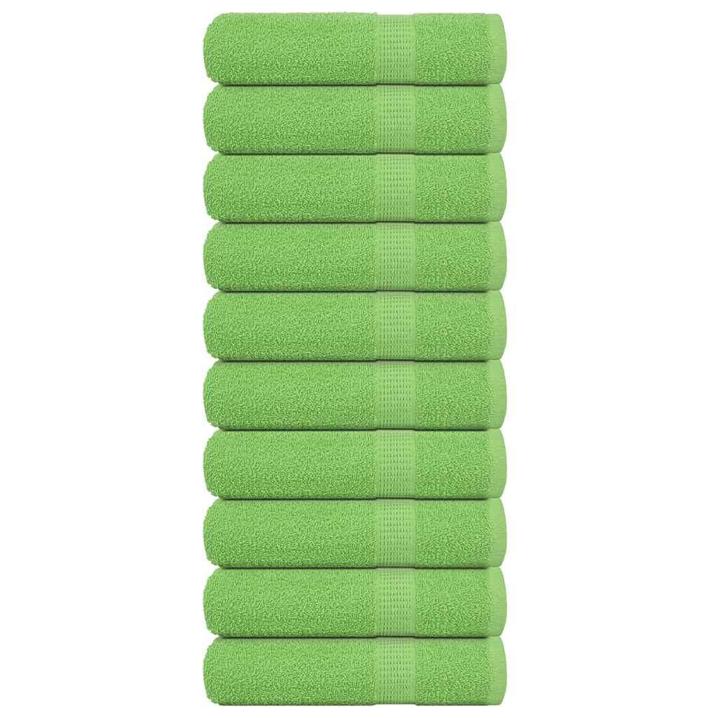 Ručnici za kupanje FROGN 10 kom jabukasto zelene 100x150 cm 360 g/m²