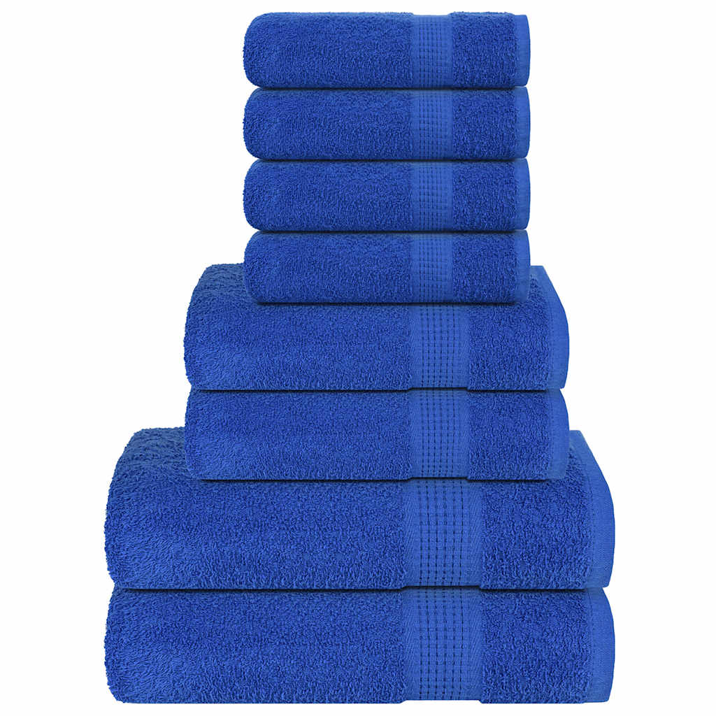 Set ručnika FROGN od 8 dijelova plavi 360 g/m²