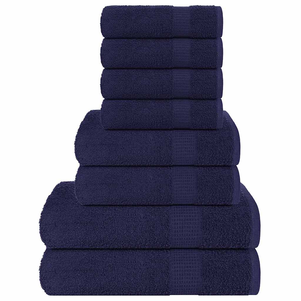Set ručnika FROGN od 8 dijelova tamnoplave boje 360 g/m²