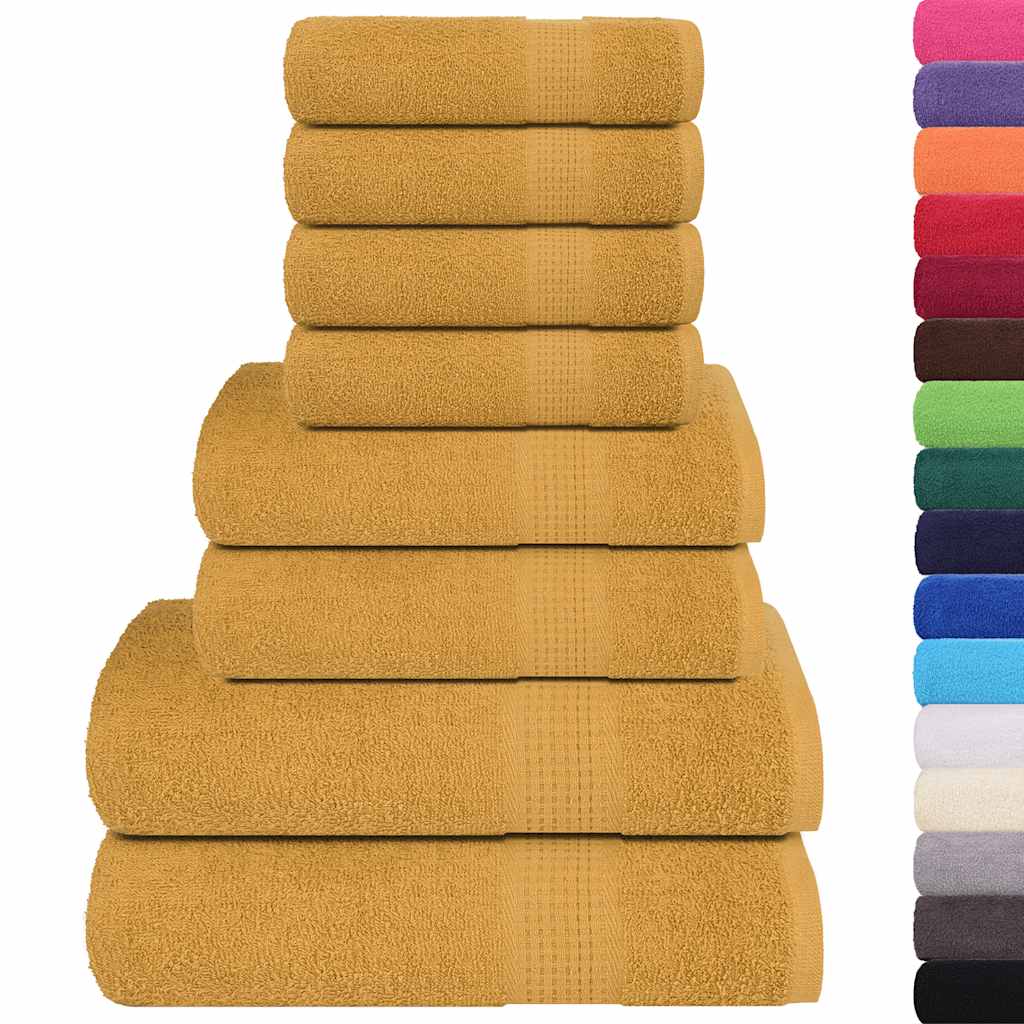 Set ručnika od 8 dijelova FROGN zlatni 360 g/m²