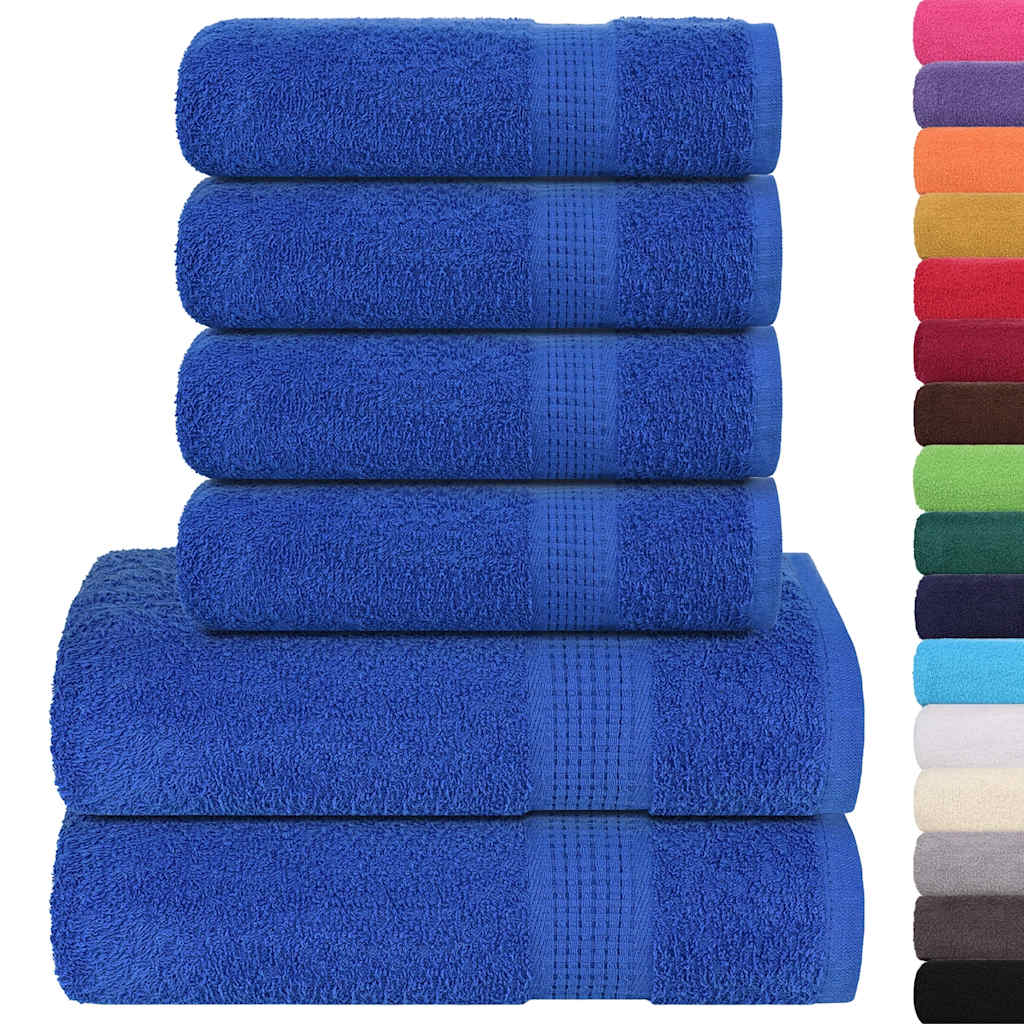 Set ručnika FROGN od 6 dijelova plavi 360 g/m²