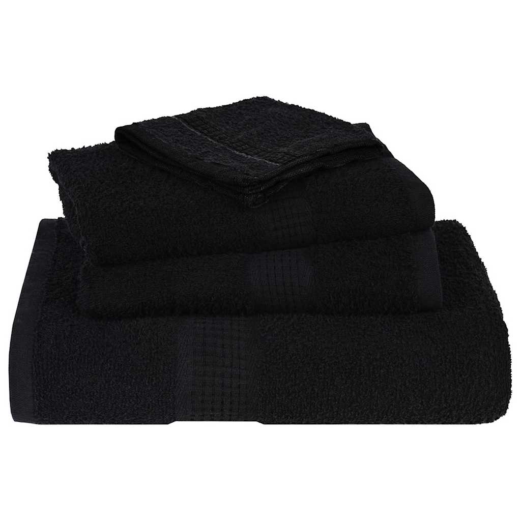 Set ručnika FROGN od 6 dijelova crni 360 g/m²