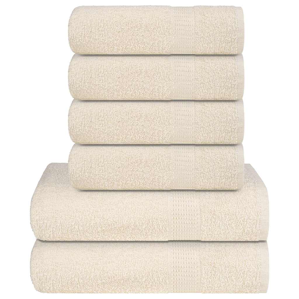 Set ručnika FROGN od 6 dijelova krem boje 360 g/m²
