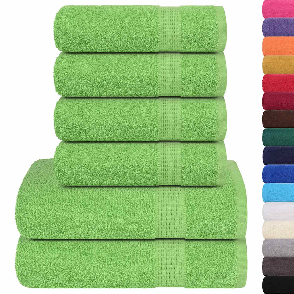 Set ručnika FROGN od 6 dijelova jabukasto zelene boje 360 g/m²