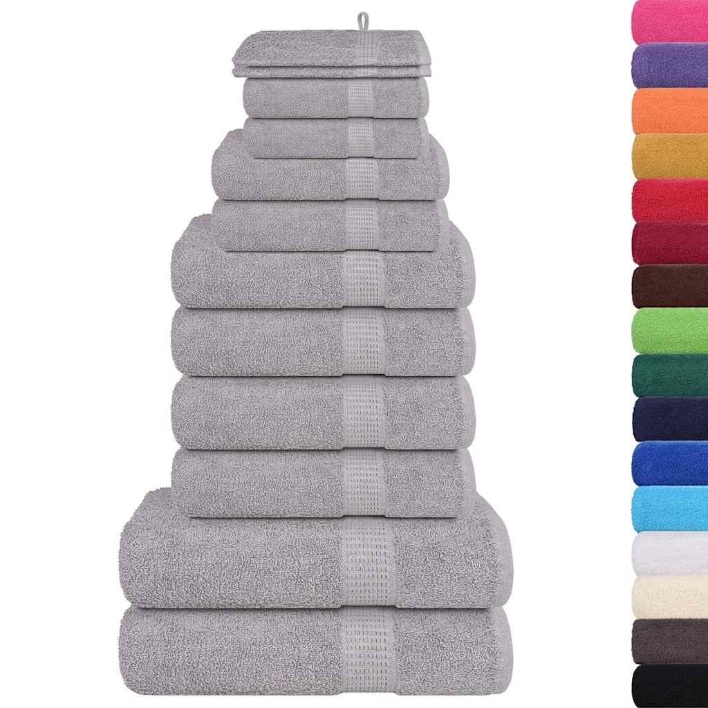 Set ručnika FROGN od 12 dijelova sivi 360 g/m²