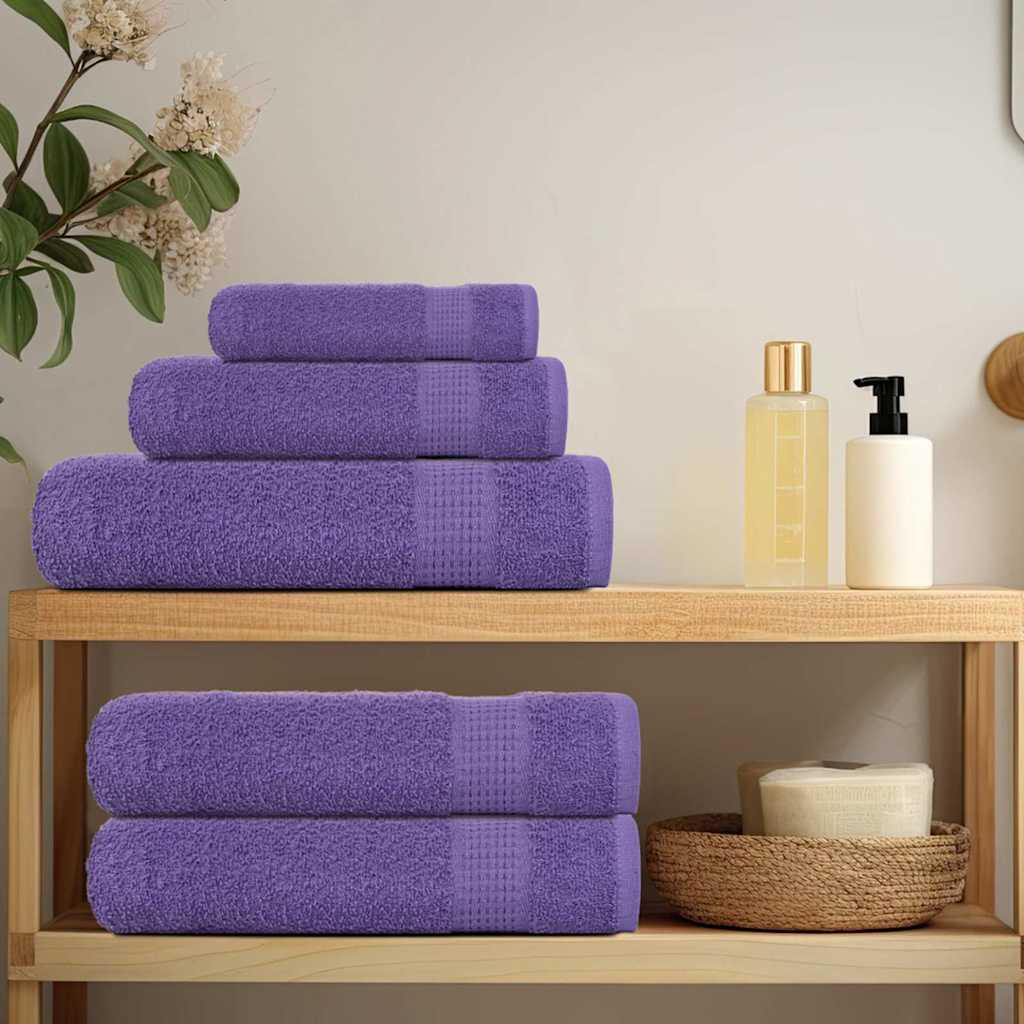Set ručnika FROGN od 12 dijelova ljubičasti 360 g/m²