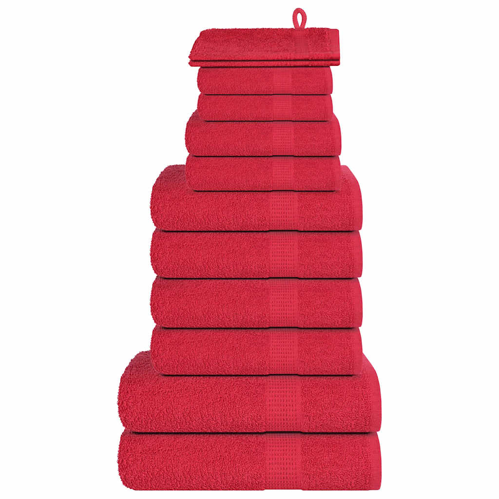 Set ručnika FROGN od 12 dijelova crveni 360 g/m²