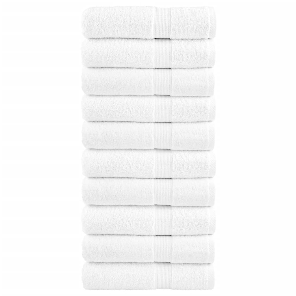 Ručnici za kupanje SOLUND 10 kom bijeli 100x150 cm 600 gsm