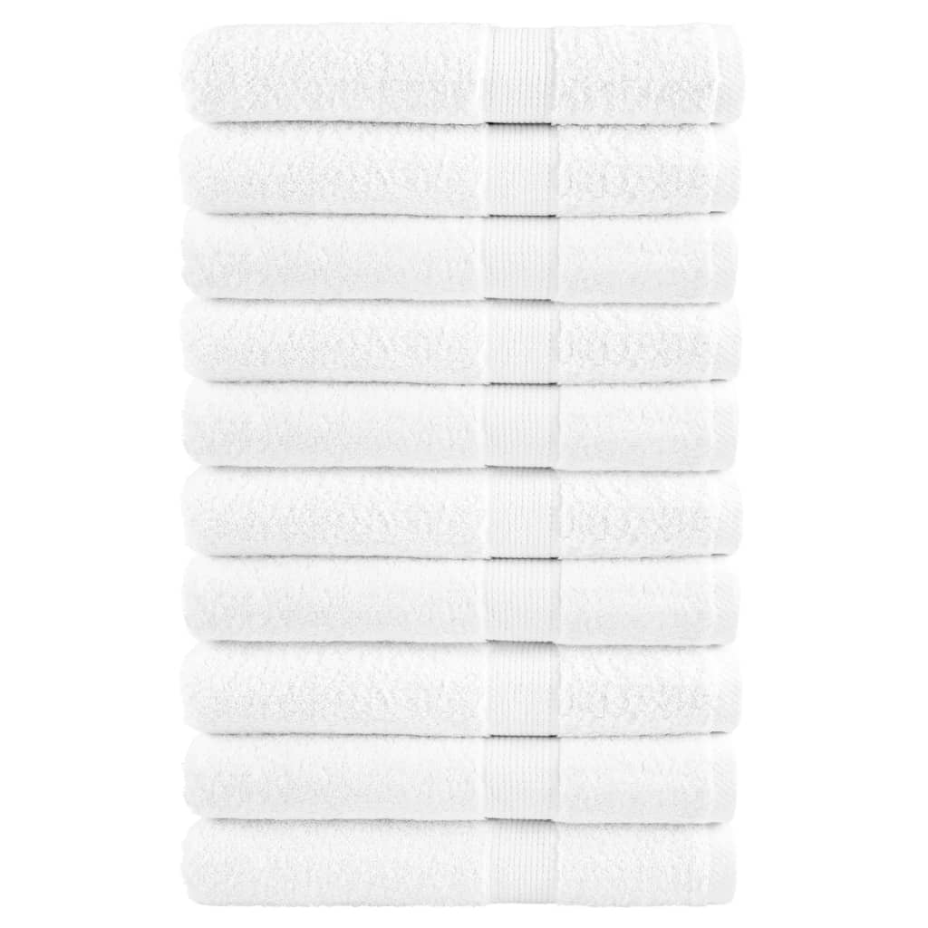 Ručnici za saunu SOLUND 10 kom bijeli 80 x 200 cm 600 gsm
