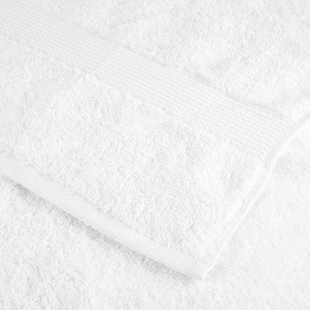 Ručnici SOLUND 10 kom bijeli 100 x 200 cm 600 gsm