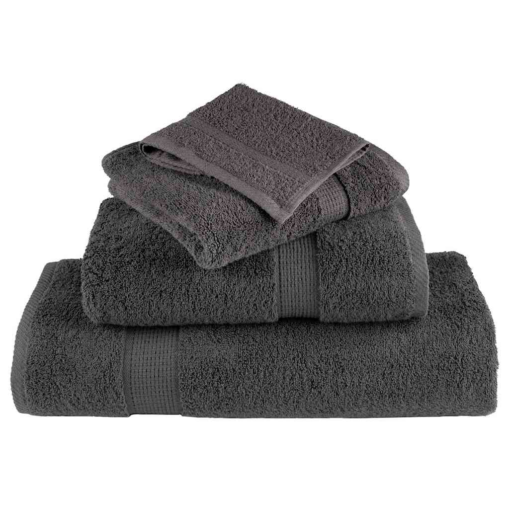 Ručnik za Goste SOLUND 10 pcs Antracit 15 x 21 cm 550 gsm