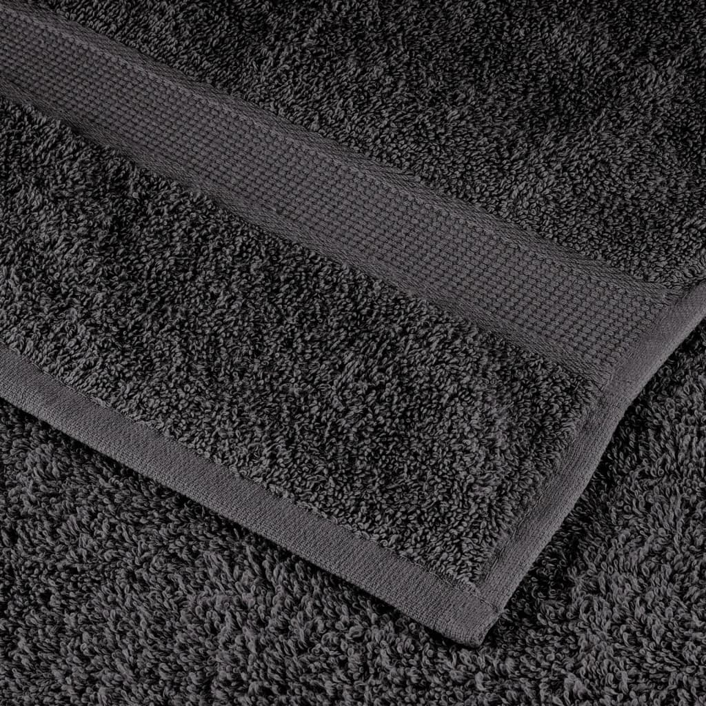 Premium ručnici za pranje SOLUND 50 kom antracit 30x30 cm 600 g/m²