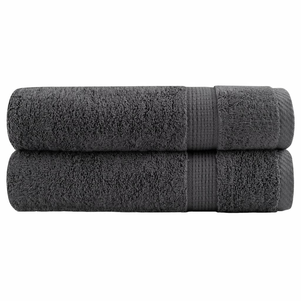 Premium ručnici za ruke SOLUND 2 kom. antracit 50x100 cm 600 g/m²