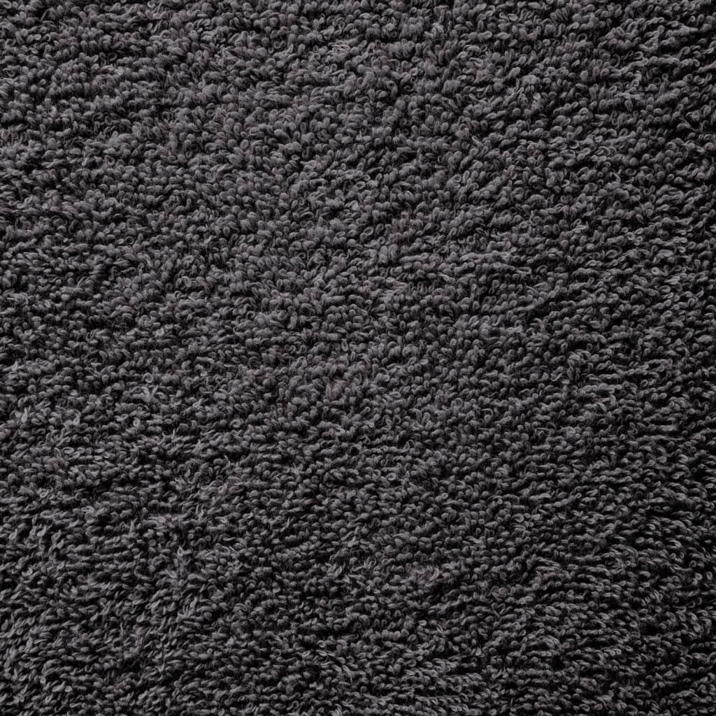 Ručnici SOLUND 10 kom antracit 100 x 200 cm 600 gsm