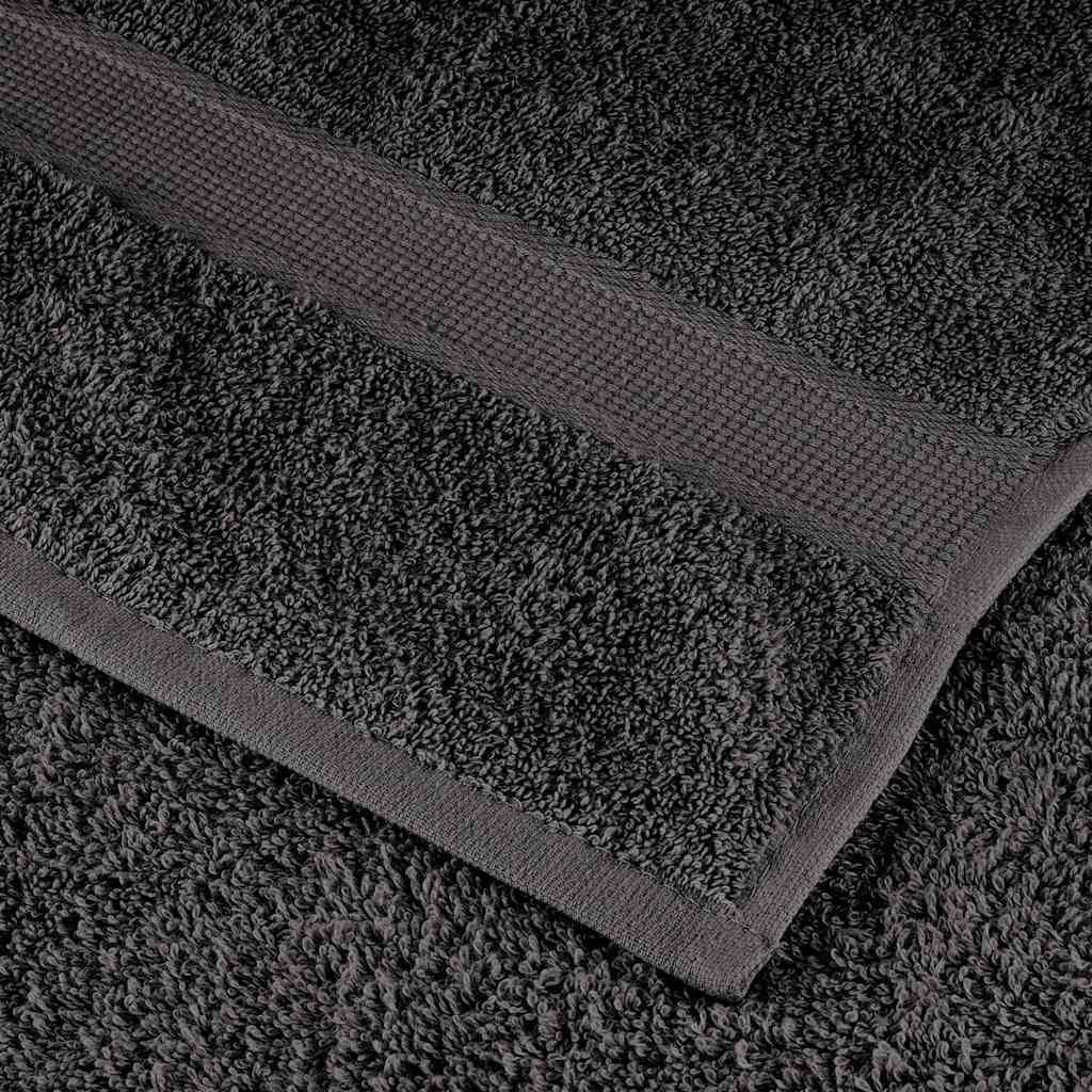 Ručnici SOLUND 25 kom antracit 100 x 200 cm 600 gsm