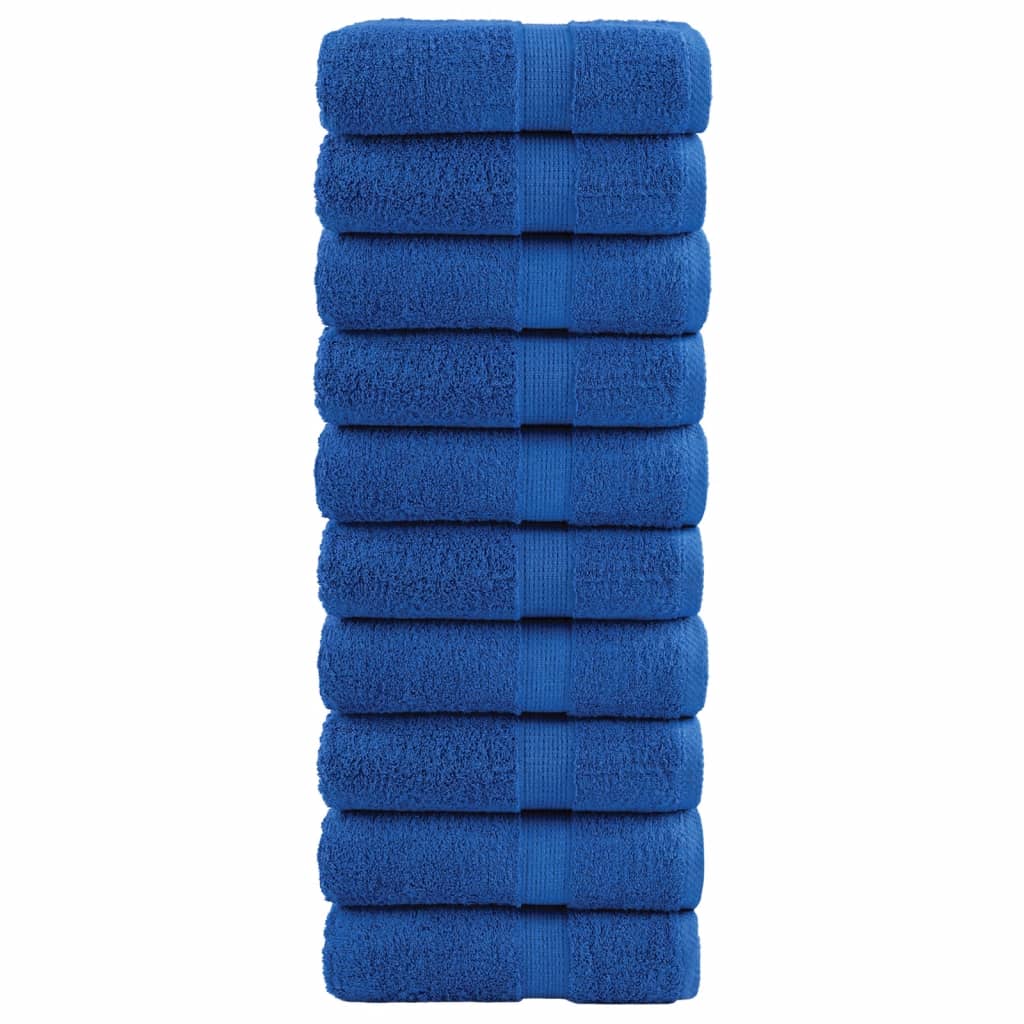 Premium ručnici za pranje SOLUND 10 kom plavi 30x30 cm 600 g/m²