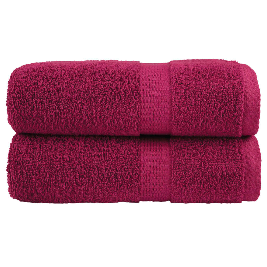 Premium ručnici za pranje SOLUND 2 kom. bordo 30x30 cm 600 g/m²