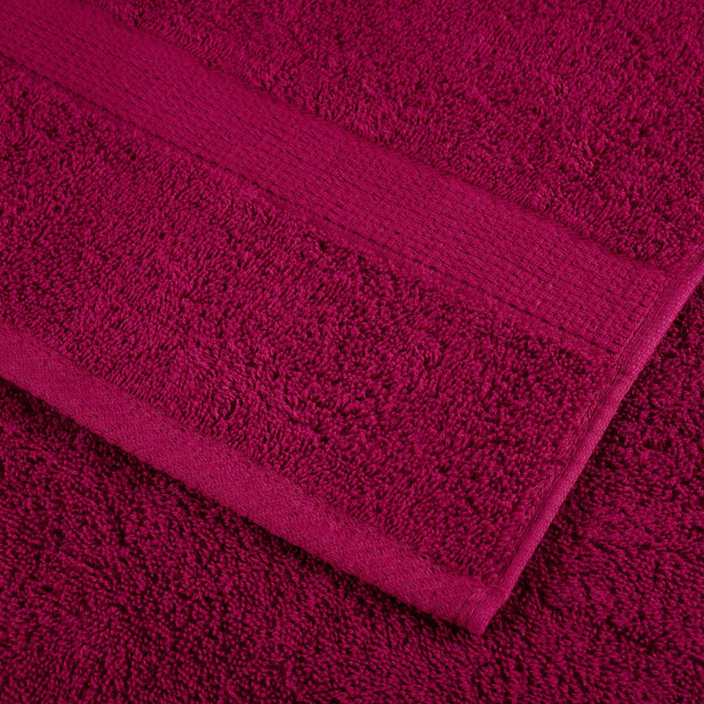 Ručnici SOLUND 10 kom bordo 100 x 200 cm 600 gsm