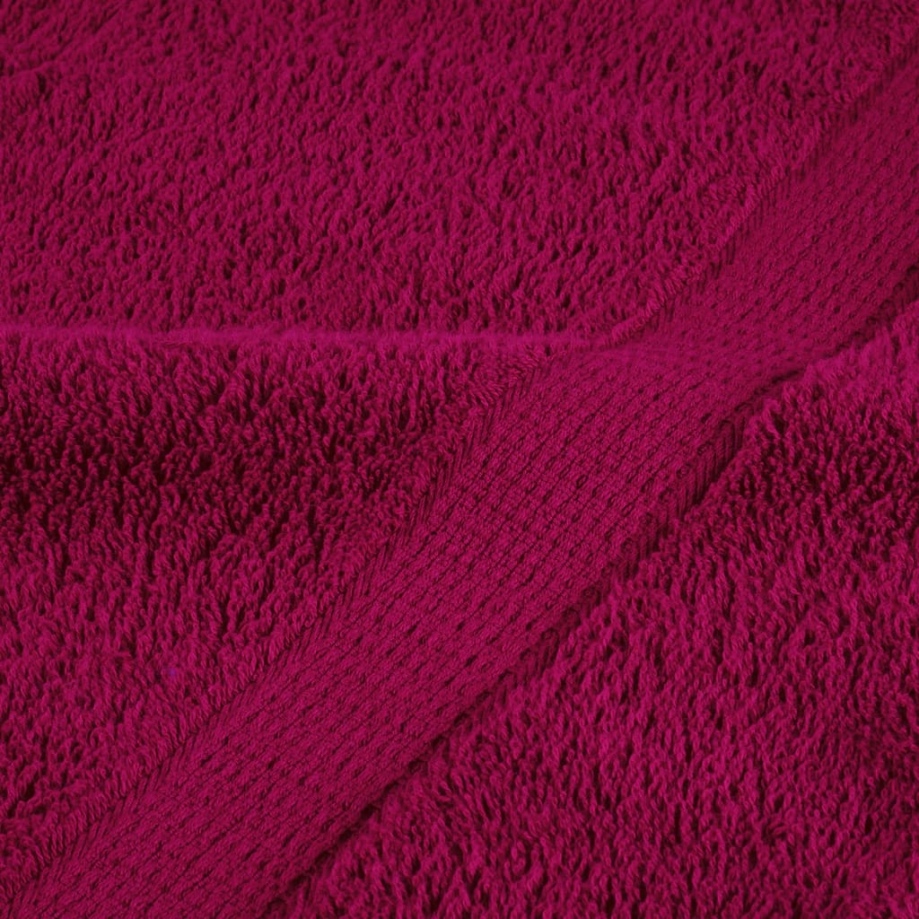 Ručnici SOLUND 10 kom bordo 100 x 200 cm 600 gsm