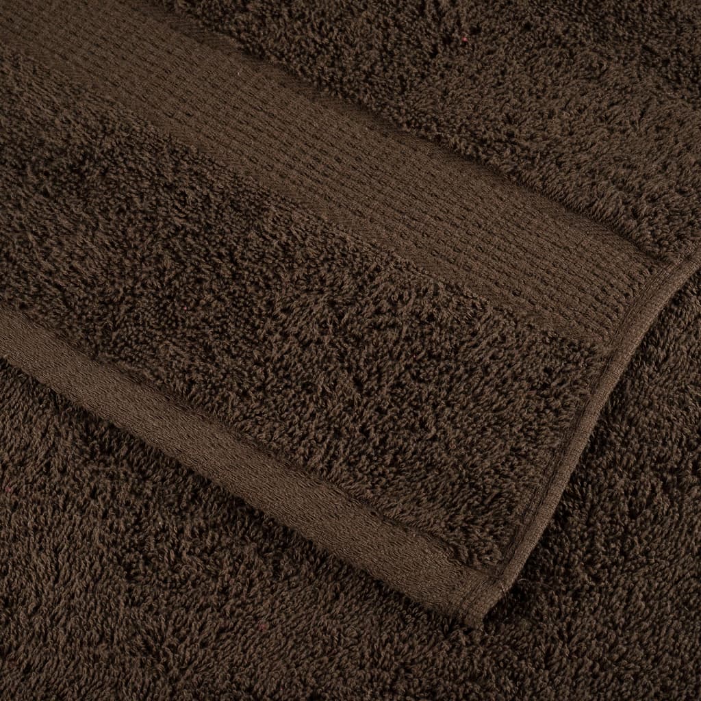 Premium ručnici za pranje SOLUND 2 kom. smeđi 30x30 cm 600 g/m²