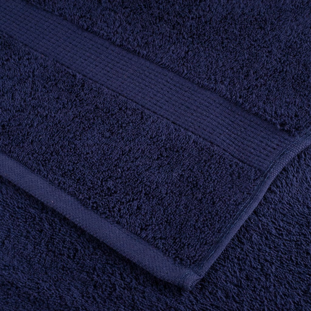 Ručnici za saunu SOLUND 10 kom modri 80 x 200 cm 600 gsm