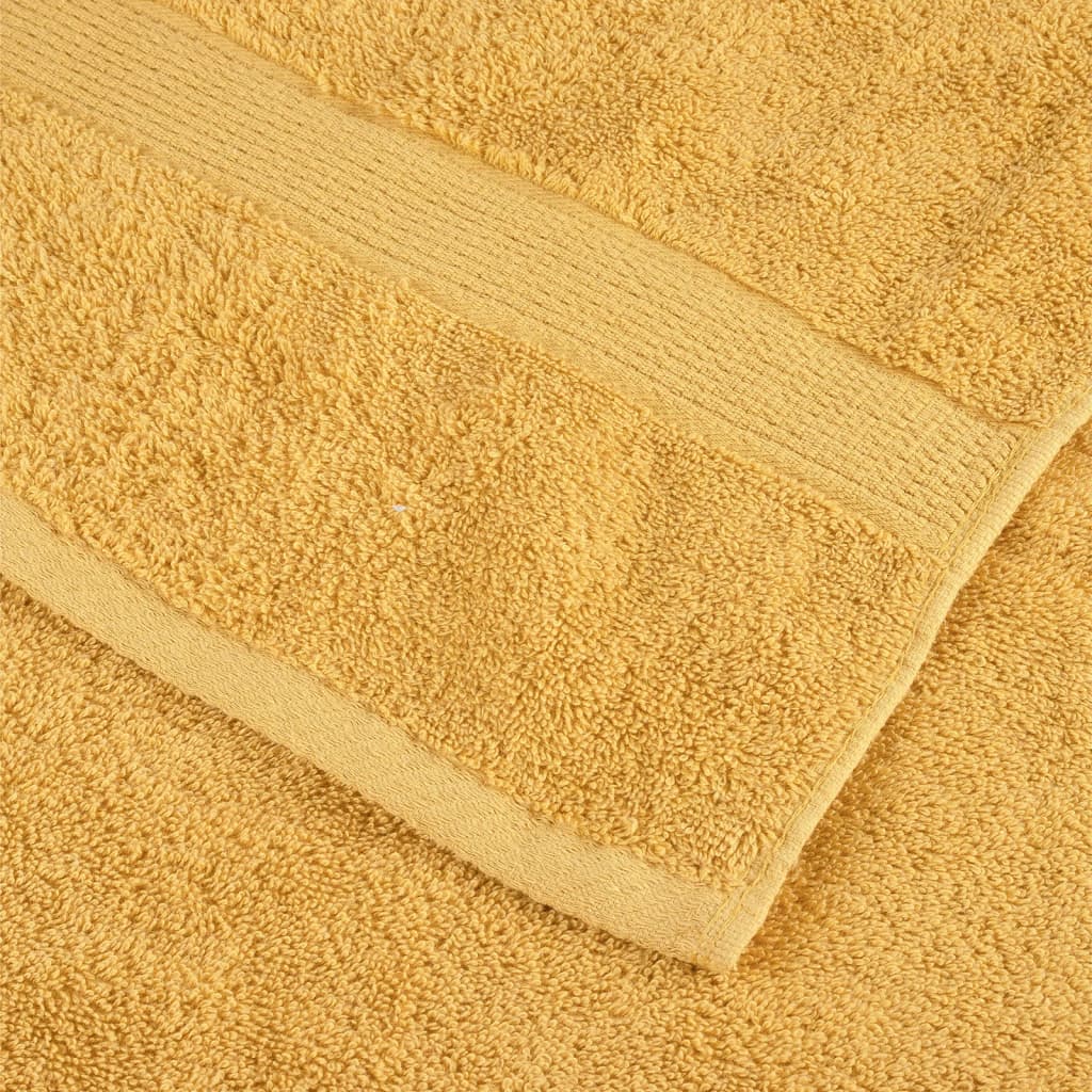 Premium ručnici za pranje SOLUND 2 kom. zlatne boje 30x30 cm 600 g/m²