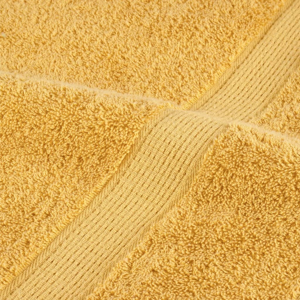 Premium ručnici za goste SOLUND 4 kom. zlatne boje 30x50 cm 600 g/m²
